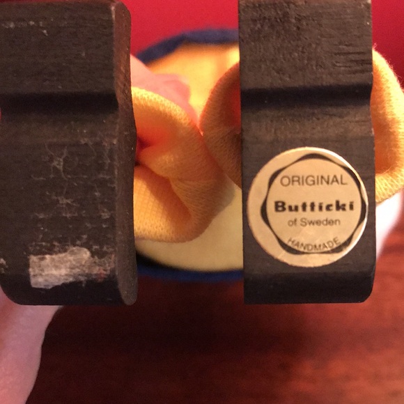 Vintage Butticki of Sweden Handmade Holding Red DalaHorse Toy - Picture 9 of 12